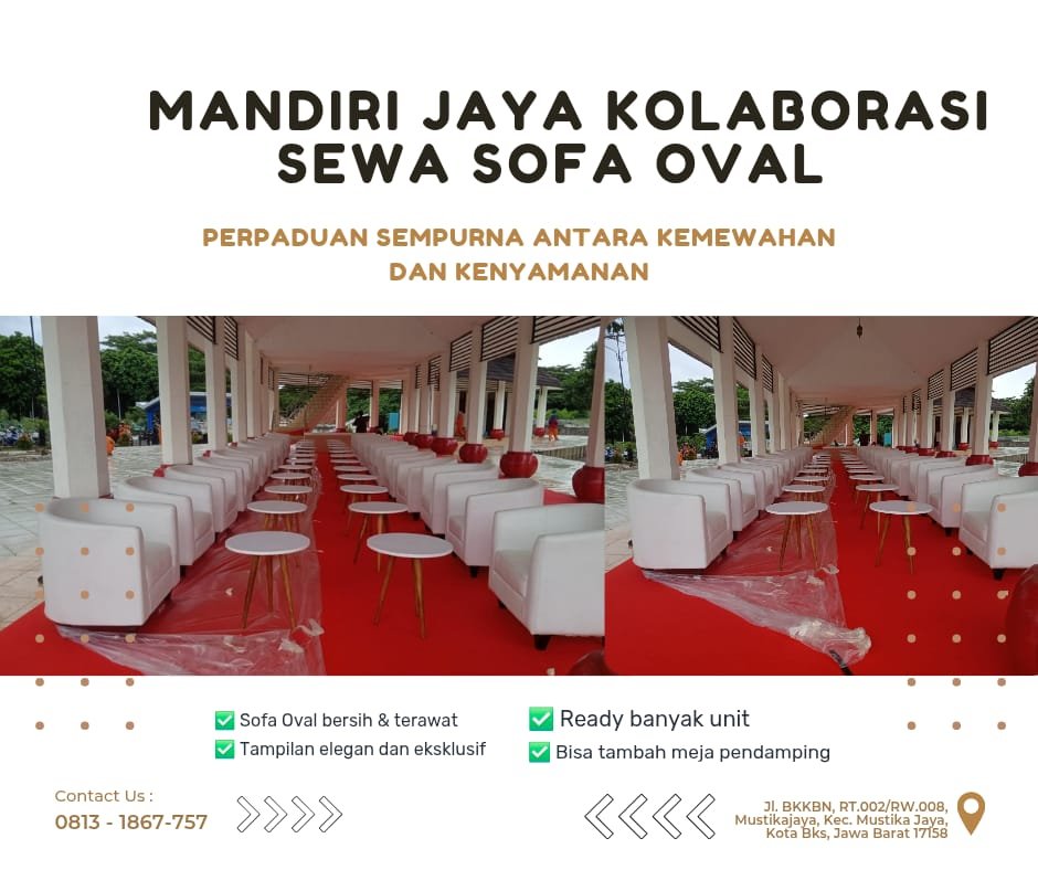 Jasa Sewa  Sofa Oval Tangerang Selatan