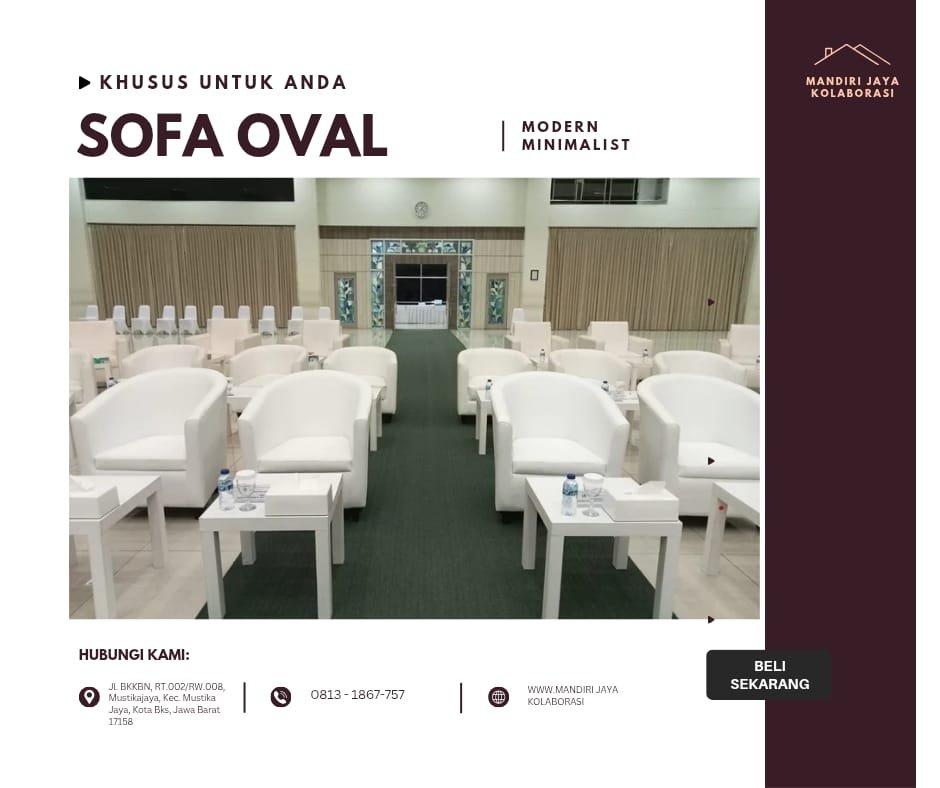 Jasa Sewa  Sofa Oval Tangerang Selatan