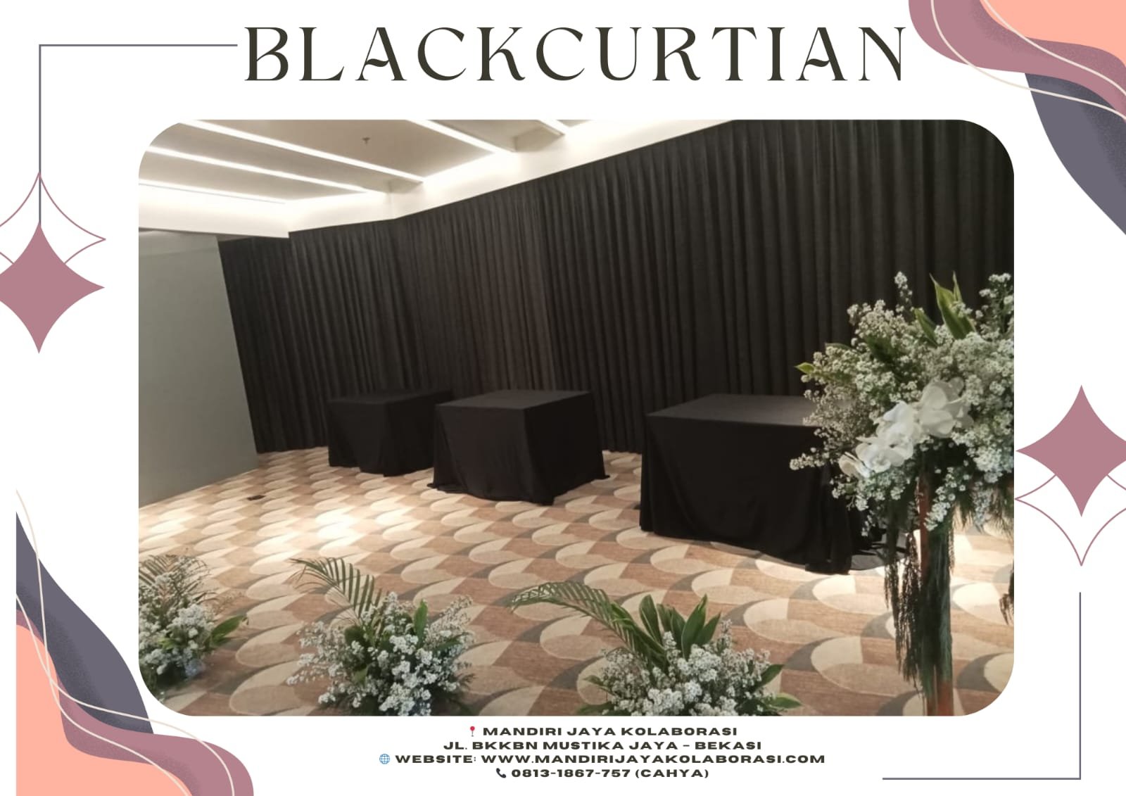 Sewa Blackcurtain Bahan lotto jakarta selatan