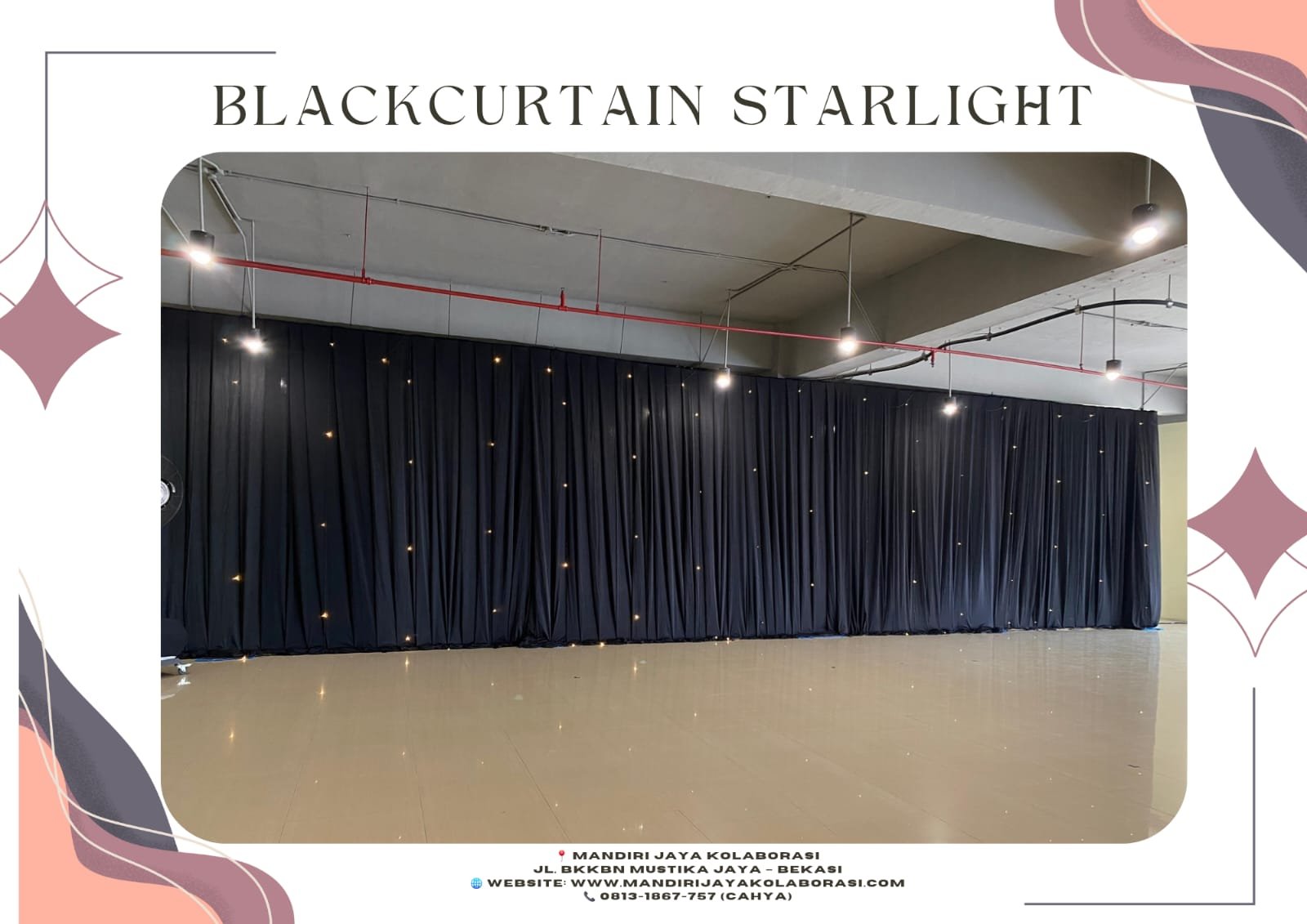 Sewa Blackcurtain Bahan lotto jakarta selatan