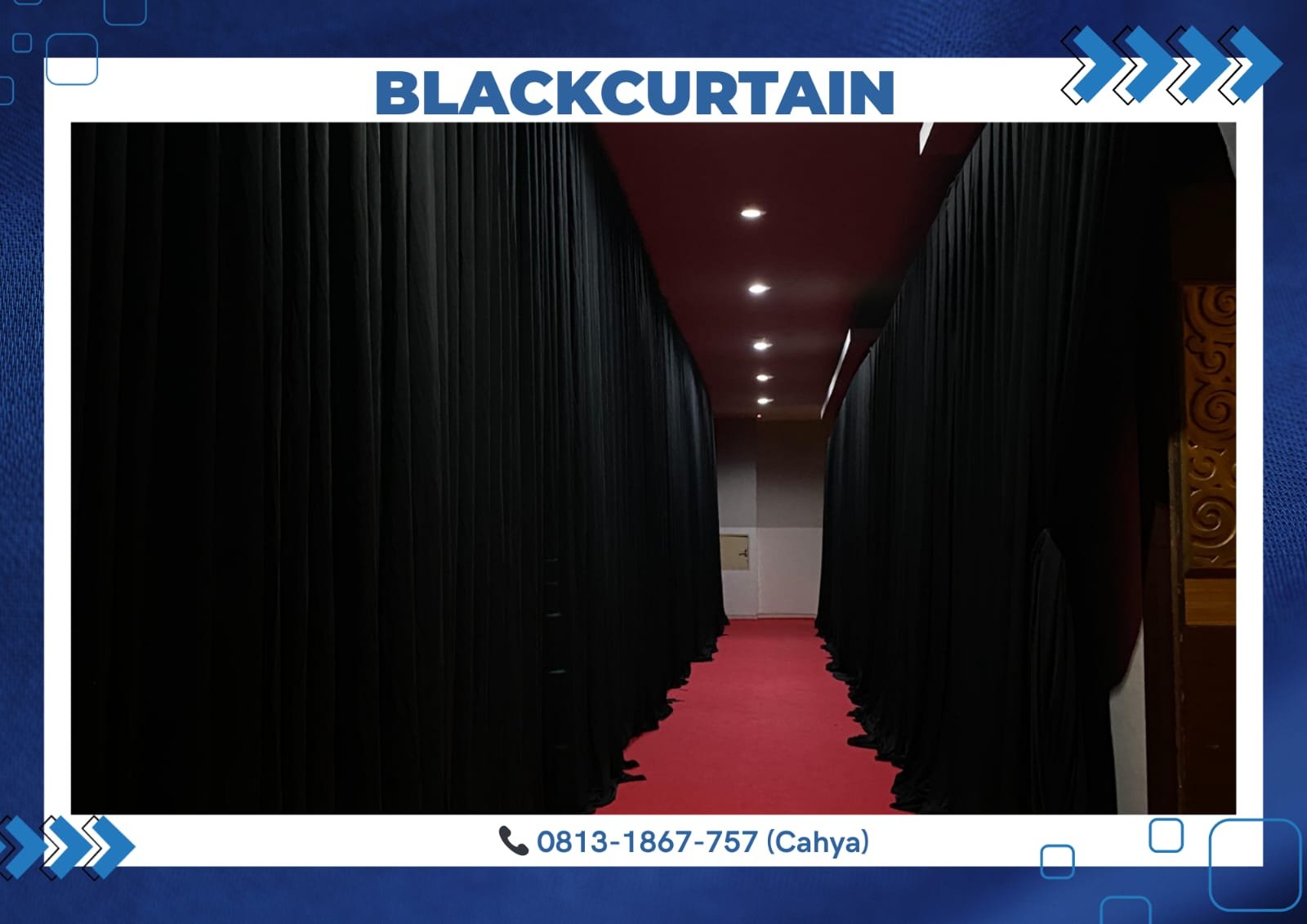 Sewa Blackcurtain Bahan lotto jakarta selatan