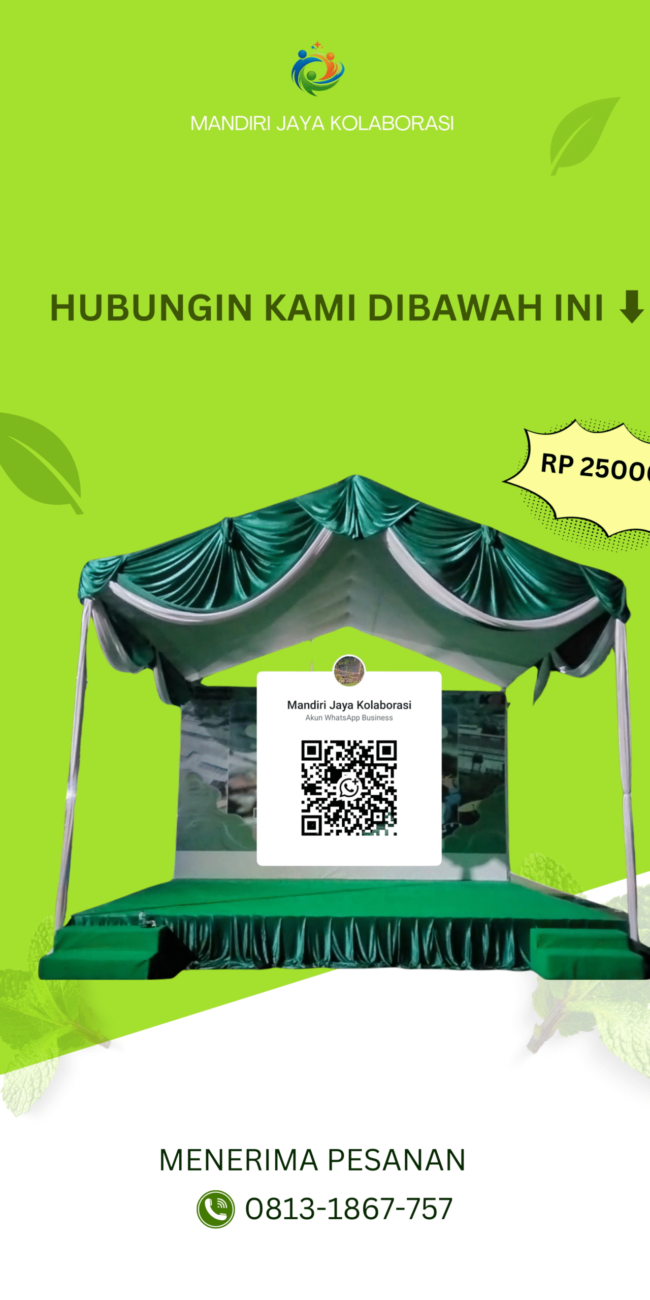 oranye dan hijau simpel es teh jumbo banner (3)