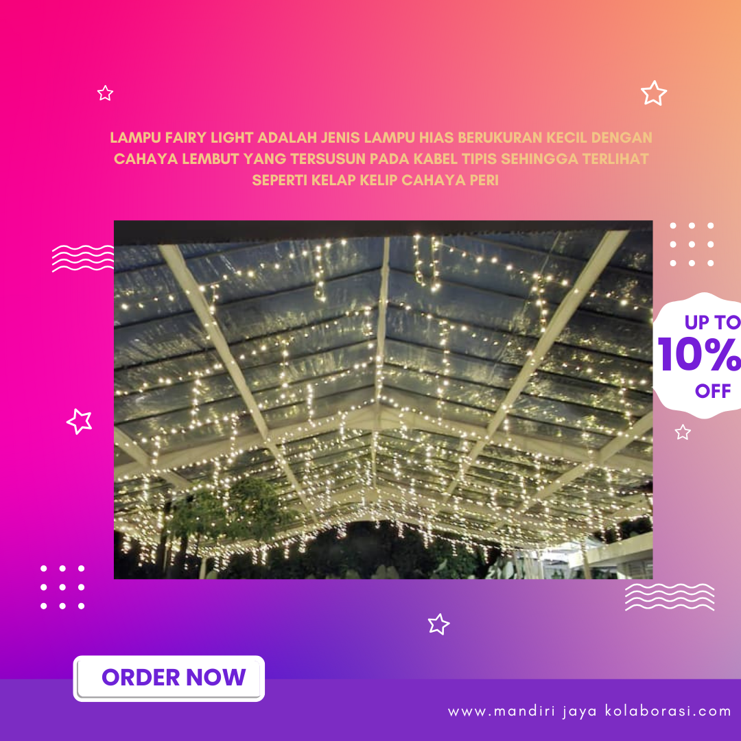 SEWA LAMPU FAIRY LIGHT JAKARTA SELATAN purple pink modern electronic sale instagram post (2)
