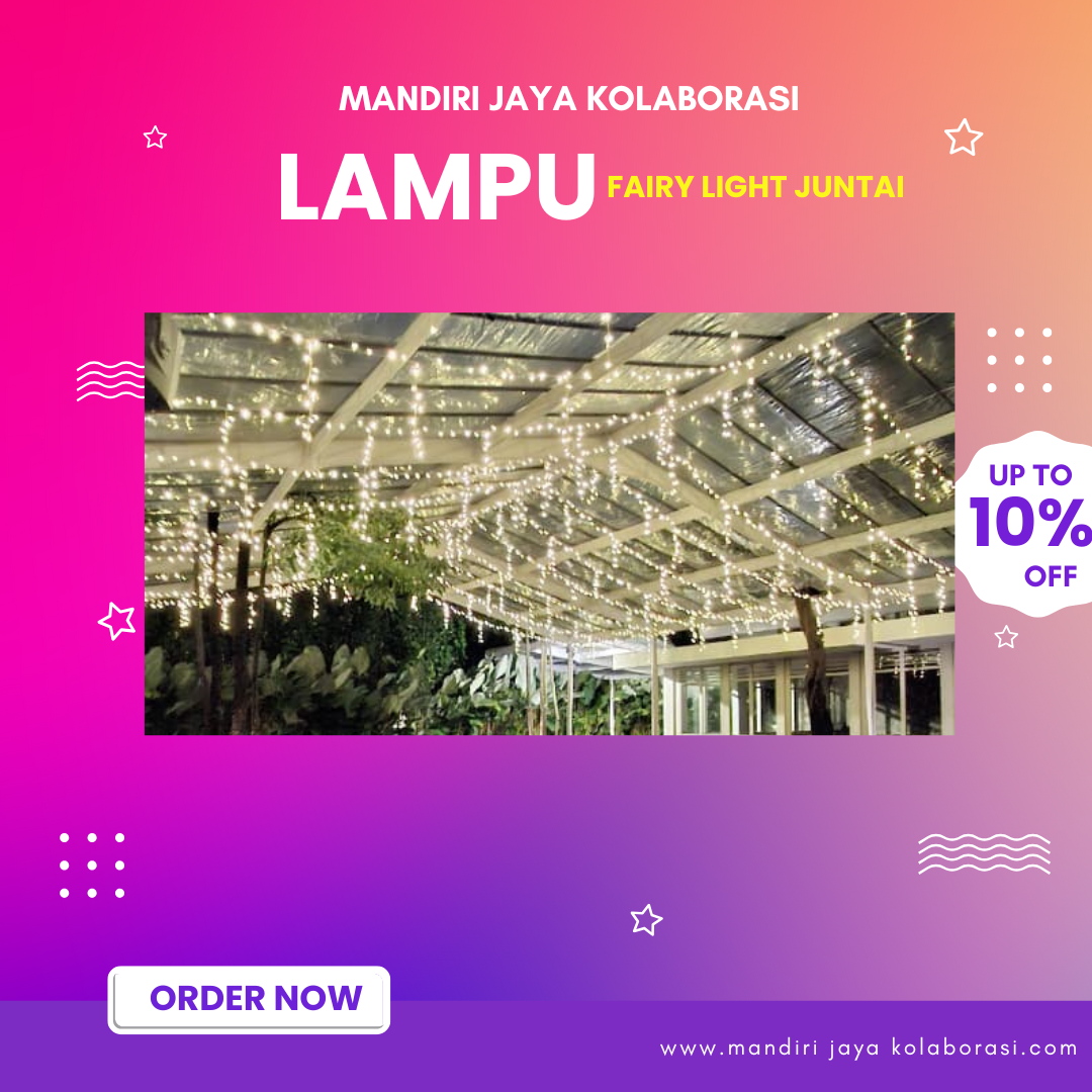 SEWA LAMPU FAIRY LIGHT JAKARTA SELATAN purple pink modern electronic sale instagram post
