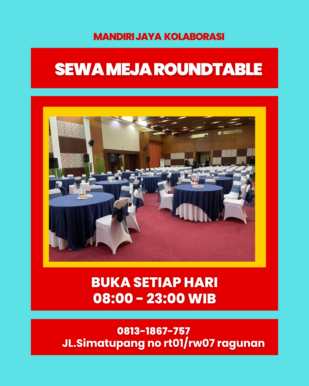 kuning & merah minimalis promosi ayam goreng instagram post