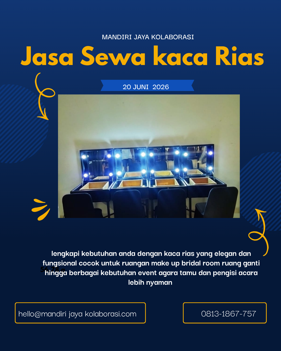 biru dan kuning modern menu mbg instagram post